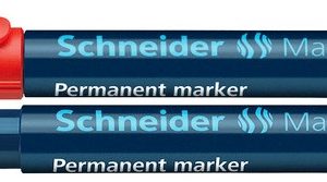 Permanent marker SCHNEIDER Maxx 133, varf tesit 1+4mm - rosu