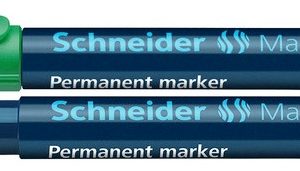 Permanent marker SCHNEIDER Maxx 133, varf tesit 1+4mm - verde
