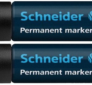 Permanent marker SCHNEIDER Maxx 250, varf tesit 2+7mm - negru