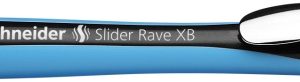 Pix SCHNEIDER Slider Rave XB, rubber grip, accesorii metalice - scriere neagra
