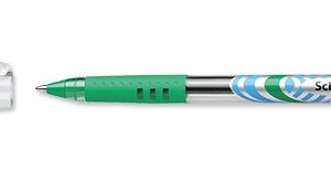 Pix SCHNEIDER Slider Basic XB, rubber grip, varf 1.4mm - scriere verde deschis