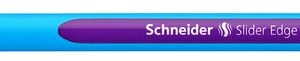 Pix SCHNEIDER Slider Edge XB, rubber grip, varf 1.4mm - scriere violet