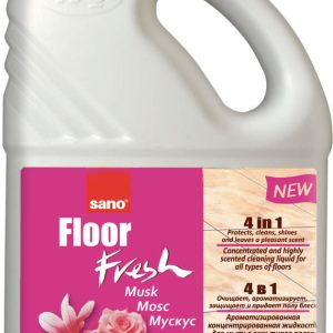 Detergent pentru pardoseli, curata si parfumeaza, 2 litri, SANO Floor Fresh - musk