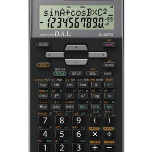 Calculator stiintific, 10 digits, 400+ functii, 161x80x15 mm, dual power, SHARP EL-520TGGY - gri