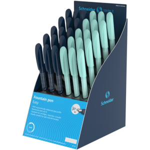 SIS Display SCHNEIDER Easy, 30 stilouri - (15 x design navy, 15 x design mint)