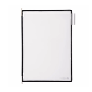 Buzunare prezentare pentru display, A4, (10 buc/set), rama metalica, TARIFOLD - negru