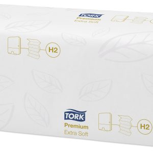 Servetele Z - TORK Xpress Premium Extra Soft, 2 straturi, 34x21.2cm, 100 buc/set, 21 set/bax - albe