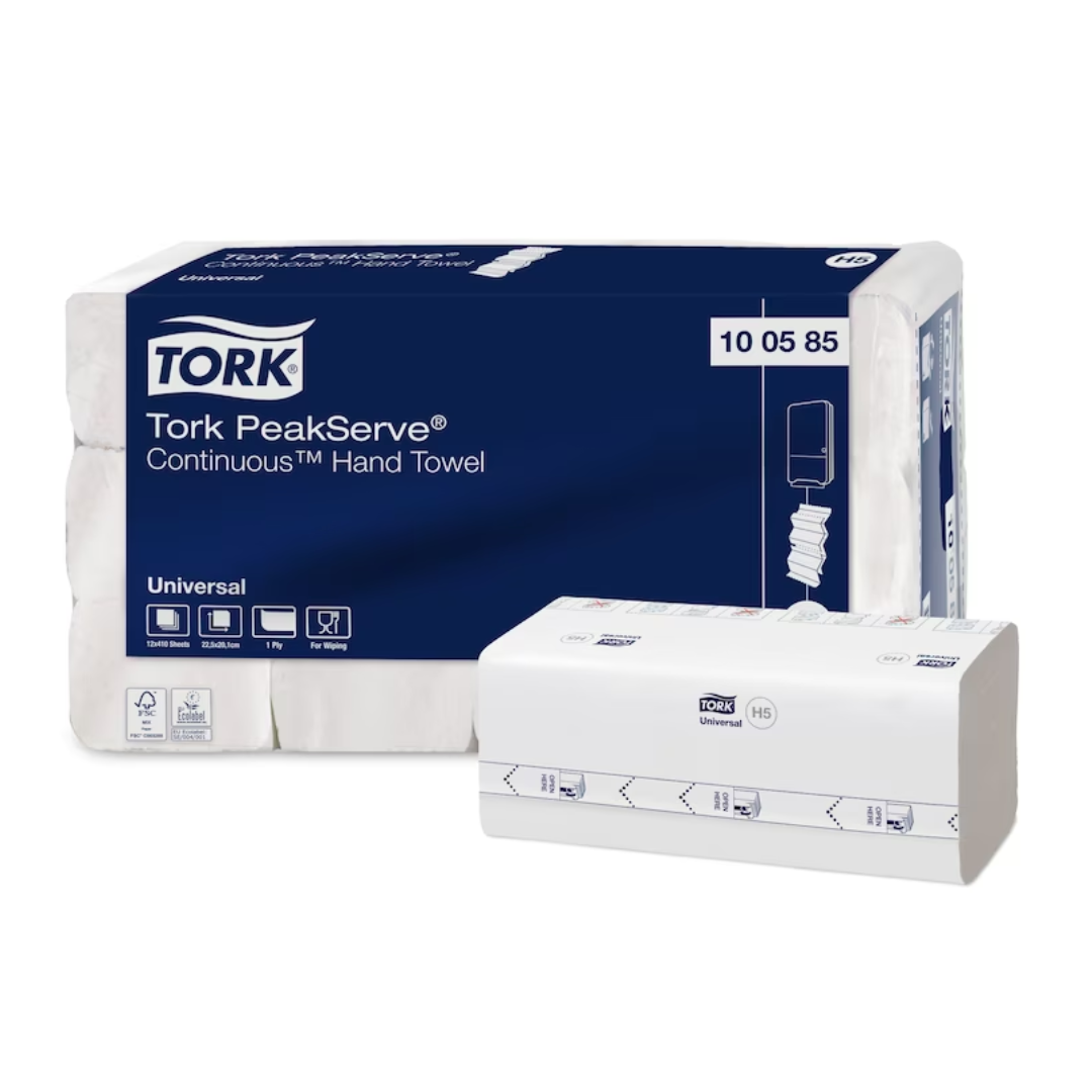 Servetele Tork Peakserve,H5, 1 strat, 20,10 x 22,50 cm, 410buc/pachet, 12pachete/bax