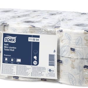 Hartie igienica TORK Premium Soft Mini Jumbo, 2 straturi, 9.4cm x 170m, 12 role/bax - alba