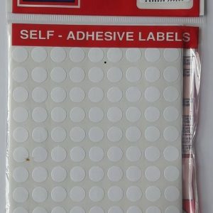 Etichete autoadezive albe, D10 mm, 1080 buc/set, TANEX