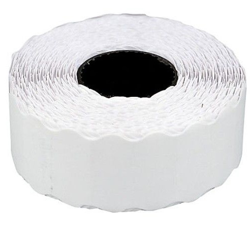 Etichete de pret, 26 x 12 mm, adeziv non-permanent, 1000buc/rola, 6 role/set, TANEX - albe