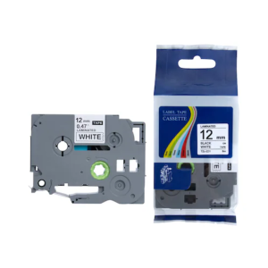 Banda Brother laminata 12mm, negru/alb