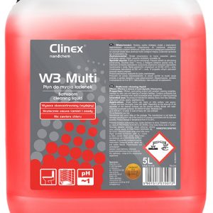 CLINEX W3 Multi, 5 litri, detergent lichid, concentrat, pentru curatarea toaletelor si a bailor