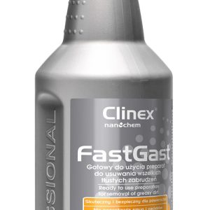 CLINEX FastGast, 1 litru, cu pulverizator, solutie degresare suprafete murdare de grasime dificila
