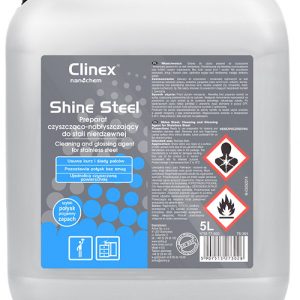 CLINEX Shine Steel, 5 litri, solutie pt. curatare, intretinere suprafete otel inoxidabil