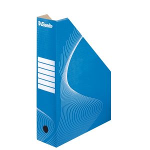 Suport vertical Esselte Standard, pt documente, carton, 100% reciclat, FSC, reciclabil, A4, albastru