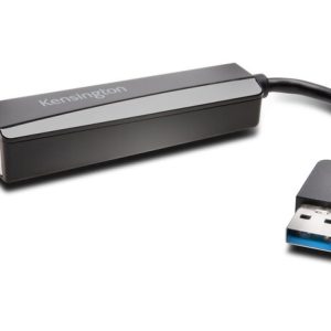 Adaptor Kensington UA0000E, USB 3.0 la Ethernet, negru