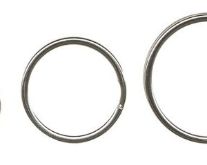 Inele metalice pentru chei, D - 20mm, 10 buc/set, ALCO - argintii