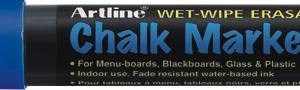 Marker cu creta ARTLINE, pentru table de scris, varf 4.0mm - albastru