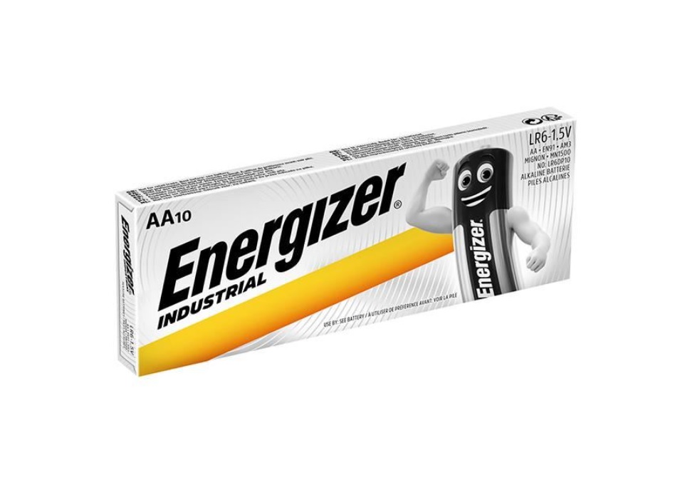 Baterii industriale AA, 10 buc/cutie, Energizer, de 5 ori mai puternica decat cele carbon-zinc