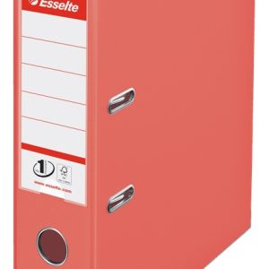 Biblioraft Esselte No.1 Power Colour Breeze, PP/PP, partial reciclat, FSC, A4, 75 mm, corai