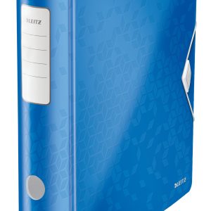 Biblioraft LEITZ 180 Active WOW, polyfoam, partial reciclat, A4, 82 mm, albastru