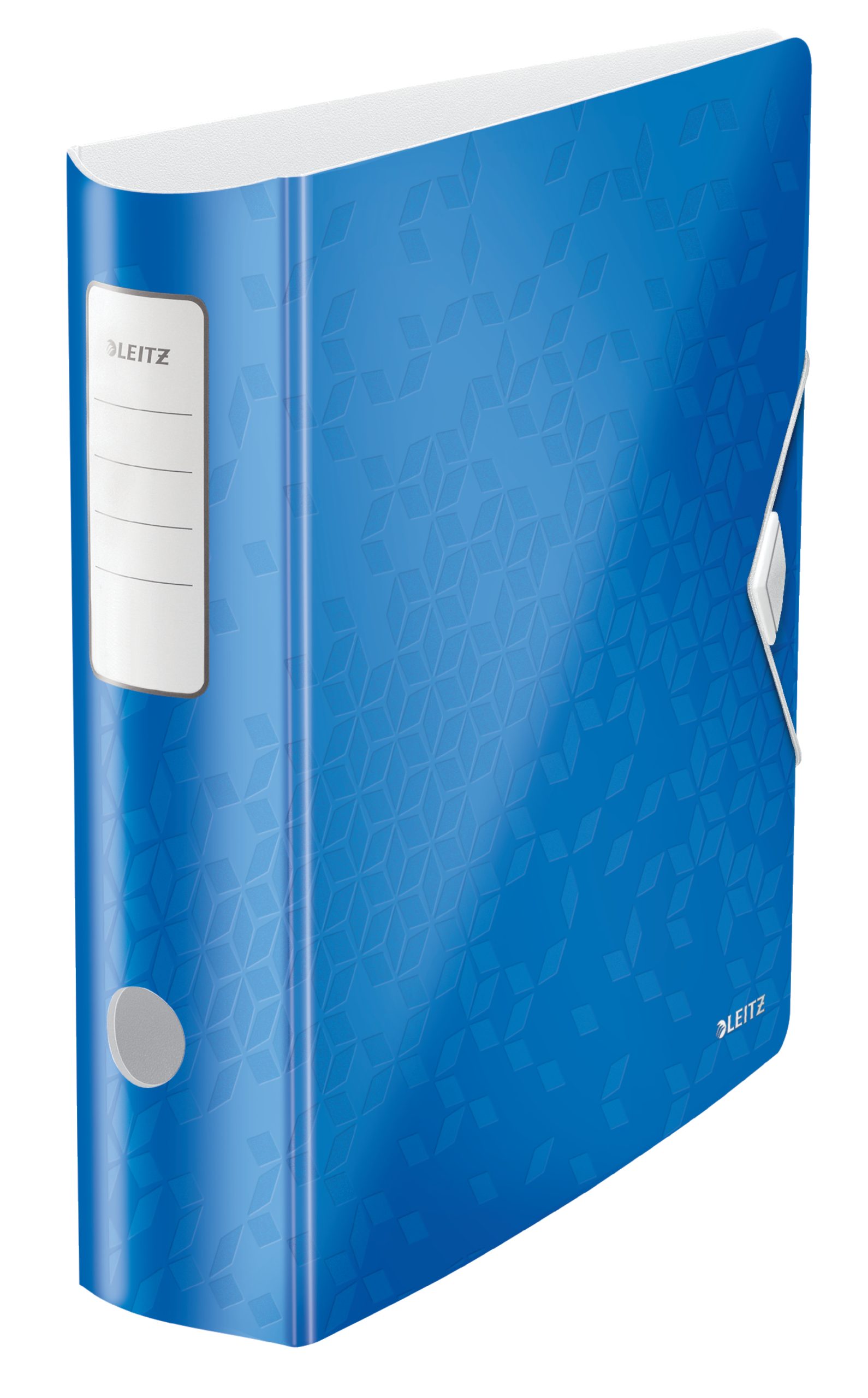 Biblioraft LEITZ 180 Active WOW, polyfoam, partial reciclat, A4, 82 mm, albastru