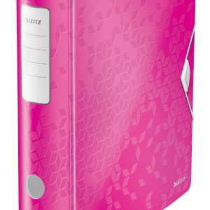 Biblioraft LEITZ 180 Active WOW, polyfoam, partial reciclat, A4, 82 mm, roz