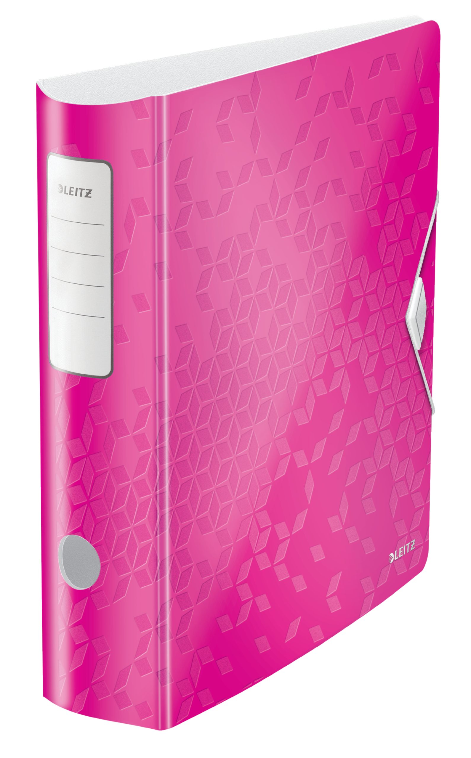 Biblioraft LEITZ 180 Active WOW, polyfoam, partial reciclat, A4, 82 mm, roz