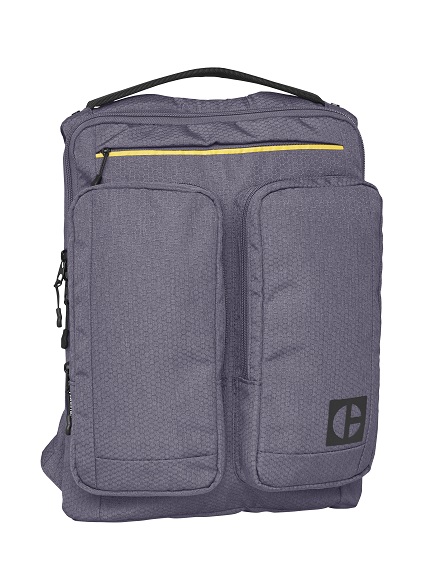Rucsac CATERPILLAR Code - Quest Commuter, material 420D hexagonal, 2 buzunare exterioare - gri inchi
