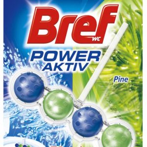 BREF Power Aktiv Pine, odorizant solid pentru toaleta, bilute - 50 grame