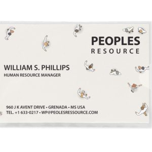 Buzunar autoadeziv pt carti de vizita, acces lateral, 60 x 95mm, 10/set, PROBECO