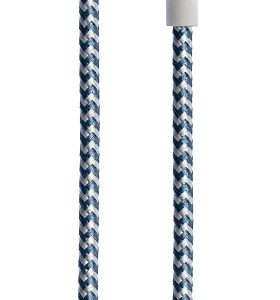 Cablu date GRIXX - Micro USB to USB, impletit, lungime 1m - albastru/alb