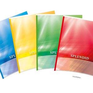 Caiet A4, 60 file - 80g/mp, liniat stanga, coperta carton color laminat, AURORA Splendid - dictando
