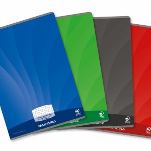 Caiet A4, 60 file - 90g/mp, liniat stanga, coperta carton lucios, AURORA Mano - matematica