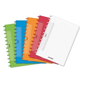 Caiet A4, 72 file - 90g/mp, coperta PP transparent color, AURORA Adoc - dictando