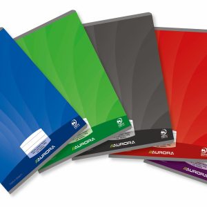 Caiet A5, 60 file - 90g/mp, liniat stanga, coperta carton lucios, AURORA Mano - dictando