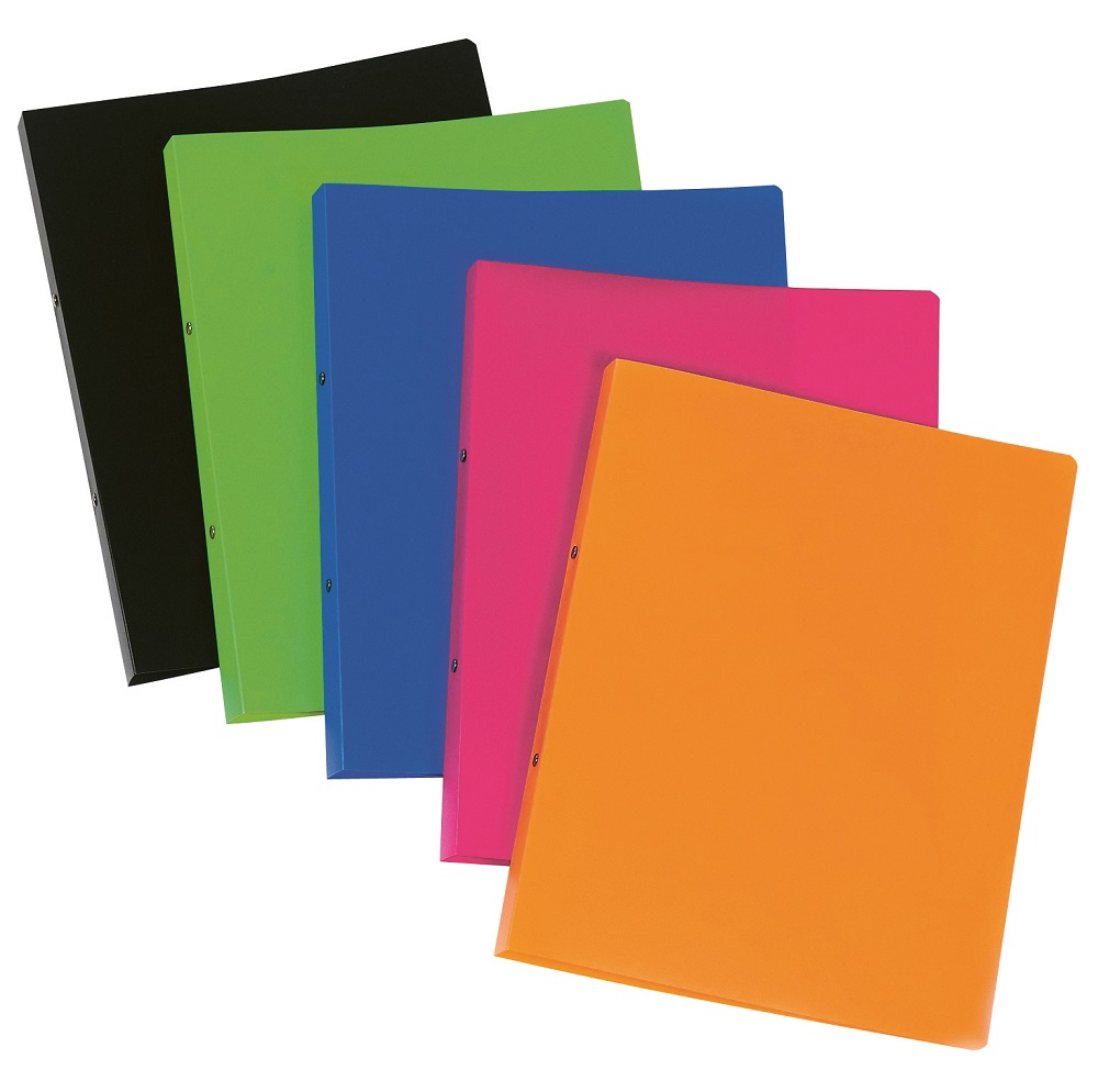 Caiet mecanic 2 inele - D16mm, coperti flexibile PP, AURORA - rosu