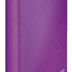 Caiet mecanic LEITZ WOW, carton laminat, partial reciclat, FSC, A4, mecanism 2DR, inel 25 mm, mov
