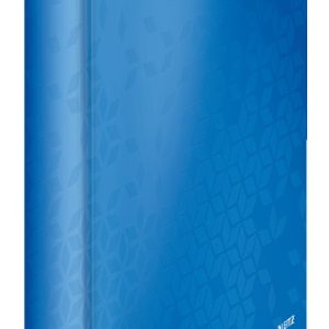 Caiet mecanic LEITZ WOW, carton laminat, partial reciclat, FSC, A4, mecanism 4DR, inel 25 mm, albast