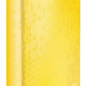 Caiet mecanic Leitz WOW, carton laminat, partial reciclat, FSC, A4, mecanism 4DR, inel 25 mm, galben