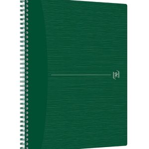 Caiet cu spirala, OXFORD Origins, A4+, 70 file-90g/mp, Scribzee, coperta PP verde - dictando