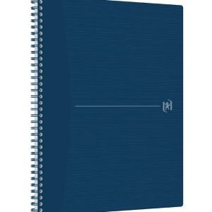 Caiet cu spirala, OXFORD Origins, A4+, 70 file-90g/mp, Scribzee, coperta PP albastra - mate