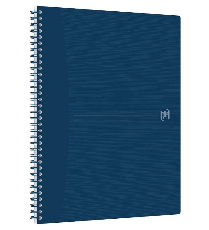 Caiet cu spirala, OXFORD Origins, A4+, 70 file-90g/mp, Scribzee, coperta PP albastra - mate