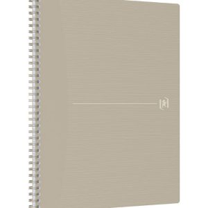 Caiet cu spirala, OXFORD Origins, A4+, 70 file-90g/mp, Scribzee, coperta PP nisip - mate