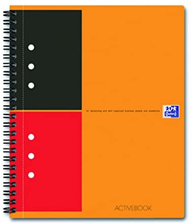 Caiet cu spirala, OXFORD Int. Activebook, A5+, 80 file-80g/mp, Scribzee, 10 perf, coperta PP-dictand