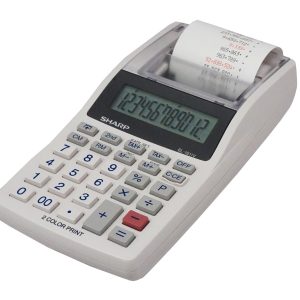 Calculator cu banda, 12 digits, SHARP EL-1611V - alb