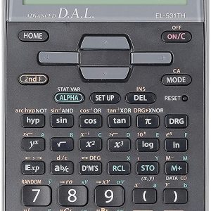 Calculator stiintific, 10 digits, 273 functii, 161x80x15mm, dual power, SHARP EL-531THGR-negru/gri