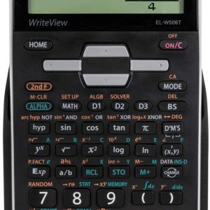 Calculator stiintific, 16 digits, 640 functii, 161x80x15 mm, dual power, SHARP EL-W506TBSL - argint