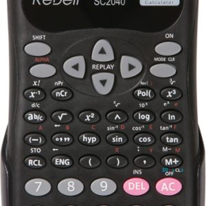 Calculator stiintific, 12 digits, 240 functii, 155 x 70 x 18 mm, Rebell - negru